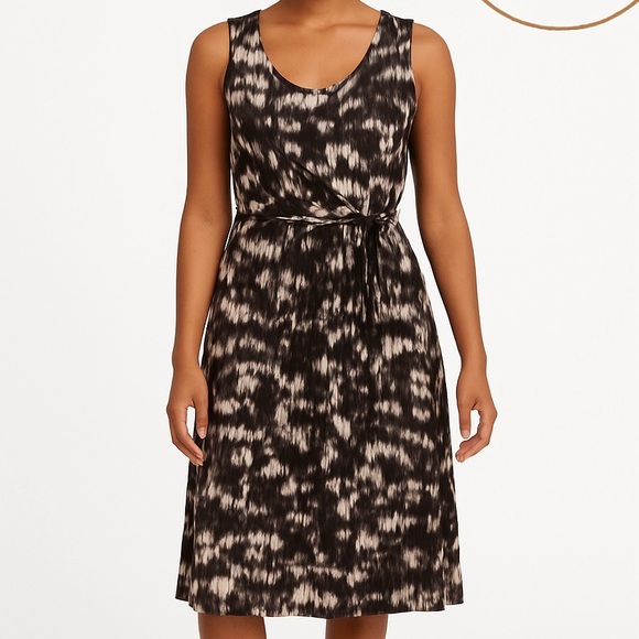 MaxMara Dresses & Skirts - MaxMara Weekend Brown and Cream Jersey A-Line Dress Women’s Size Large